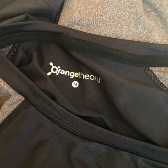 NWT Orangetheory Mens XXLG Long Sleeve Raglan  Activewear Shirt Black with Grey - Picture 6 of 7